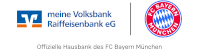 meine Volksbank Raiffeisenbank - FC Bayern Fansparen Logo