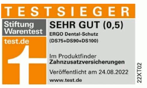 Testsiegel ERGODirekt Dental-Vorsorge Premium + Dental-Schutz 100