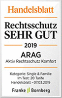 Testsiegel ARAG Rechtschutz Komfort