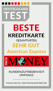 Testsiegel für American Express - American Express Blue Card