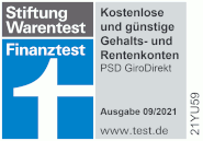 Testsiegel PSD Bank Nürnberg PSD MasterCard Classic