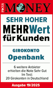 Testsiegel Openbank Open Girokonto