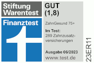 Testsiegel Münchener Verein ZahnGesund 75+ (Tarif 577)