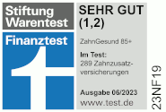 Testsiegel Münchener Verein ZahnGesund 85+ (Tarif 578)