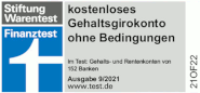 Testsiegel VR Bank Niederbayern-Oberpfalz Mein GiroDirekt
