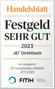 Testsiegel J&T Direktbank Festgeld